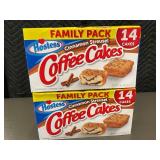 IA 2 - 2 Boxes of Hostess Cinnamon Streusel Coffee Cakes, Family Pack, 28 Cakes Total