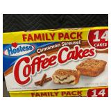 IA 2 - 2 Boxes of Hostess Cinnamon Streusel Coffee Cakes, Family Pack, 28 Cakes Total