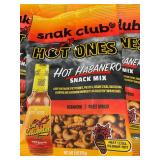 NM 5 - 12 Bags of Snak Club Hot Ones Hot Habanero Snack Mix 2oz