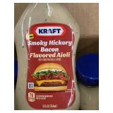 Case of 8 Kraft Smoky Hickory Bacon Flavored Aioli Bottles
