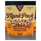 HI 5 - Munk Pack Chewy Peanut Butter Chocolate Chip Granola Bars - Pack of 12