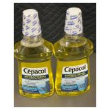 Set of 2 Cepacol Antibacterial Mouthwash 24 Fl Oz Each