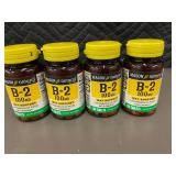 Set of 4 Mason Natural B-2 100mg Dietary Supplements, 100 Tablets Each