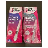 Lot of 2 First Response Pregnancy Test Kits - Digital and Rapid Result