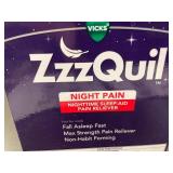 Set of 2 Vicks ZzzQuil Night Pain 12oz Bottles