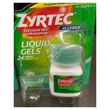 Zyrtec Allergy Liquigels with Cetirizine HCl - 2 Packs (24 Capsules Total)