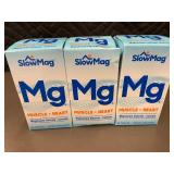 Set of 3 SlowMag Mg Dietary Supplements with Magnesium Chloride and Calcium