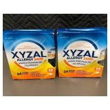 Set of 2 Xyzal Allergy 24HR Antihistamine 35 Tablets each