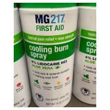Lot of 3 MG217 First Aid Cooling Burn Spray with Lidocaine and Aloe Vera