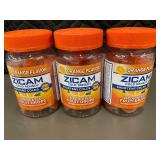 Set of 3 Zicam Cold Remedy Medicated Fruit Drops Orange Flavor