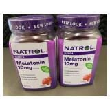 Natrol Melatonin 10mg Dietary Supplement Gummies - Two Bottles