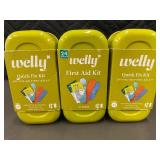 Welly Quick Fix On-the-Go First Aid Kits - Set of 3