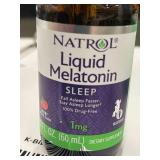 Set of 2 Natrol Liquid Melatonin Sleep Aid 1mg - 60mL Bottles