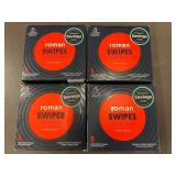 4 Packs 20 wipes of Roman Swipes with 4% Benzocaine