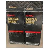 GNC Mega Men Essentials Multivitamin, 2 Boxes of 60 Caplets Each