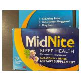 MidNite Sleep Health Dietary Supplement Tablets, Pack of 2