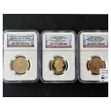 2007 Washington Dollar Set Error, Proof, Uncirculated NGC