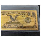 24K Gold $1 Dollar Silver Certificate