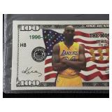 Kobe Bryant $100 Dollar Silver Note