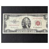 1953 A Red Seal $2 Dollar Note