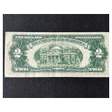 1953 A Red Seal $2 Dollar Note