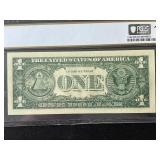 1957 Blue Seal $1 Dollar Silver Certificate PCGS Gem Uncirculated 65