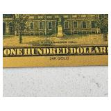 24K Gold Marvel Character $100 Dollar Bills