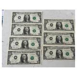 2003 $1 Dollar Star Notes Uncirculated Consecutive