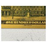 24K Gold Marvel Character $100 Dollar Bills