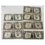 1957 Blue Seal $1 Dollar Silver Certificates