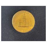 1976-D Kennedy Half Dollar Gold Layered Epoxy Coated