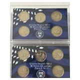2000 and 2002 State Quarter Proof Sets