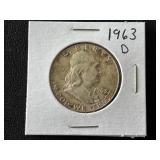 1963-D Franklin Half Dollar