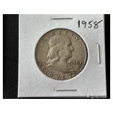 1958 Franklin Half Dollar