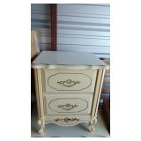 Vintage White Chest and Bedside Table