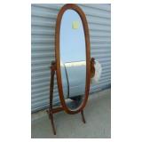 Wood Floor Cheval Mirror