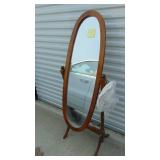 Wood Floor Cheval Mirror