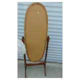 Wood Floor Cheval Mirror