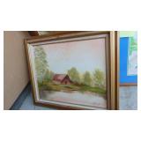 3- Pictures, 1 Oil and 2 Bird Pastel Pictures