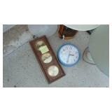 2 Table Lamps, Floor Lamp, Humidity Meter and Clock