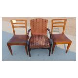 2- Vintage Chairs and Vintage Arm Chair