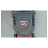 Yard Machine 13 in Electric Mower and Trash Can No Lid