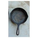 2- Cast Iron Pans, Small One is Taiwan and Large one is a #8 USA