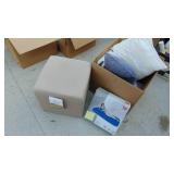 Storage Footstool, Twin Blow Up Mattress, Pillows and Sheets