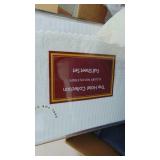 Storage Footstool, Twin Blow Up Mattress, Pillows and Sheets