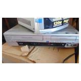 Philps Shelf Radio, CD, Cassette and Radio Player and 4 Head VHS/DVD Recorder Player with Remote