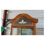 Tall Lighted Curio with Glass Shelfs