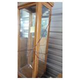 Tall Lighted Curio with Glass Shelfs