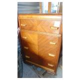 Vintage Waterfall Chest of Drawers
