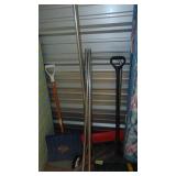 2- Snow Shovels, Roof Rake Shovel, Push Snow Shovel with Wheels